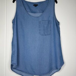 Ann Taylor Relaxed Blue Sleeveless Tank